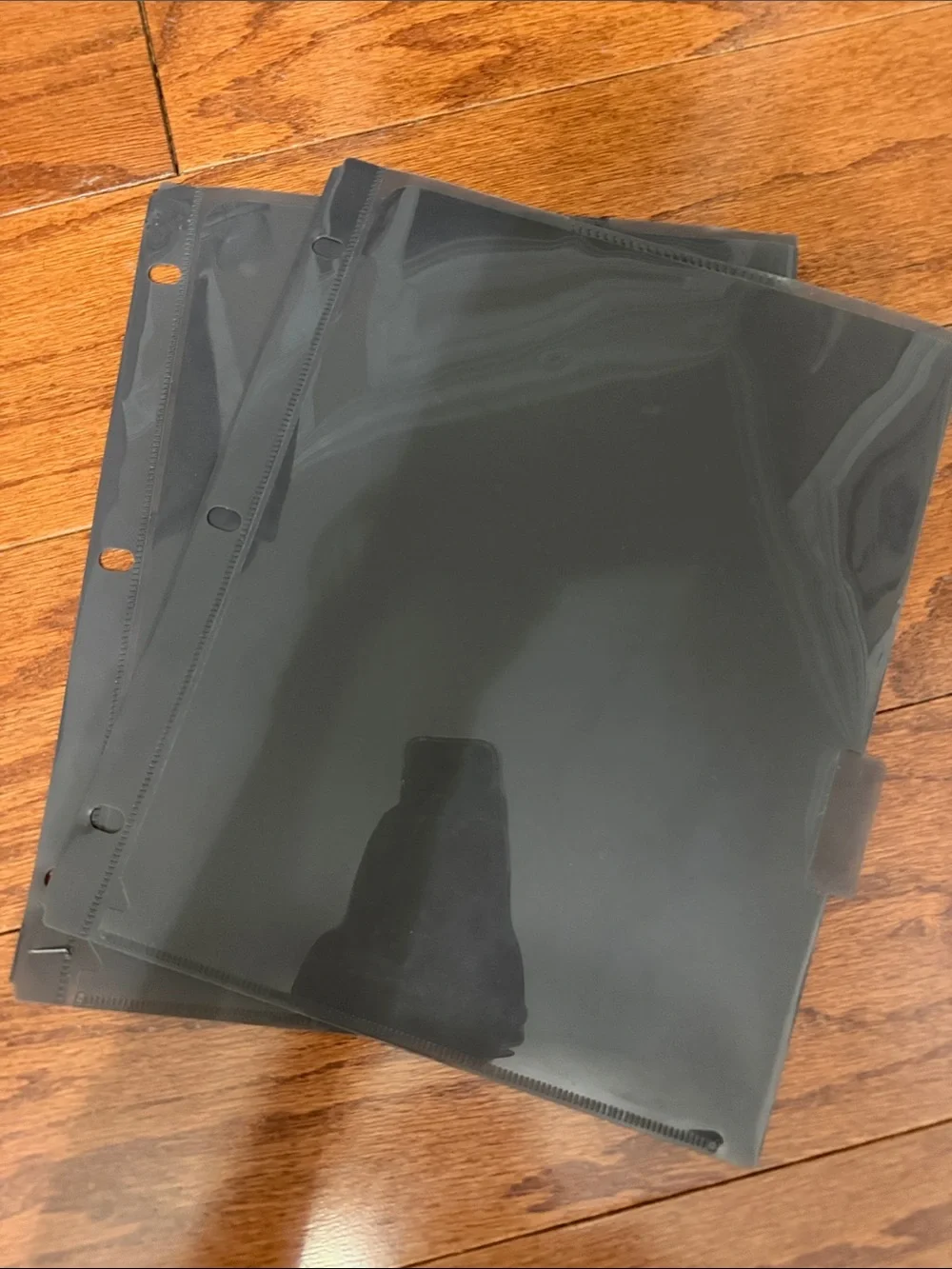 Binder Pockets 3 Ring Clear Pocket Divider Folders Sleeves Slash File Jacket 16